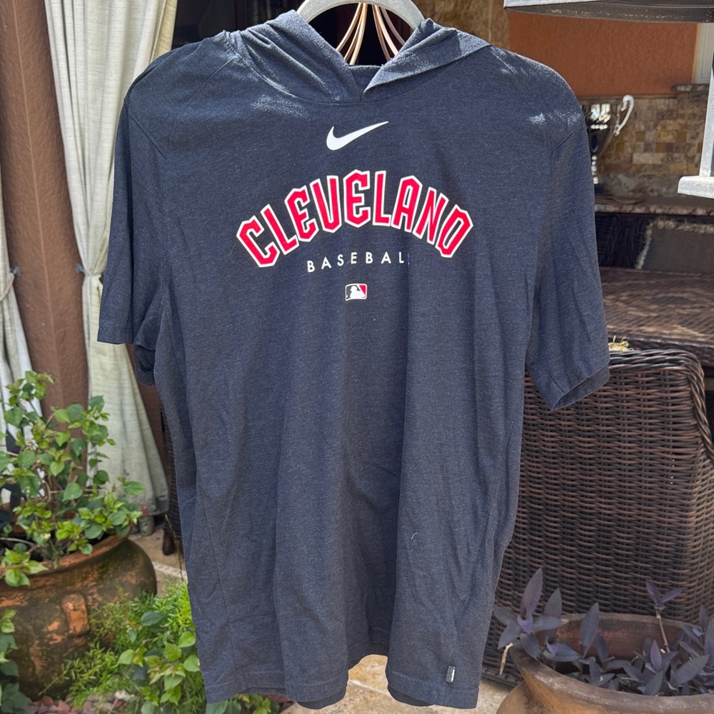 Nike Dark navy Cleveland Baseball Hoodie